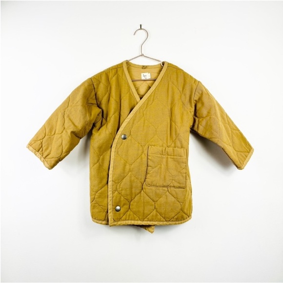 Nico Nico Nima quilted jacket in curry mustard Tan Jacket - Picture 2 of 9